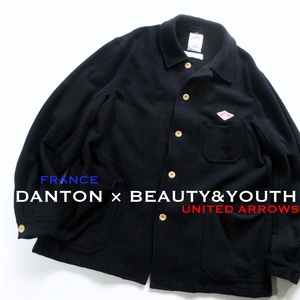 【DANTON ダントン × BEAUTY&YOUTH ユナイテッドアローズ】別注コラボ 定番 ウール ワークジャケット カバーオール SIZE40!!