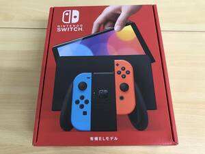 070(14-16) 1円スタート [未使用品] Nintendo Switch ニンテンドースイッチ 本体 有機EL ネオンブルー レッド ②