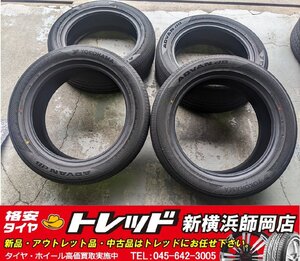 新横浜師岡 大特価品!!中古タイヤのみ 4本SET YOKOHAMA ADVAN dB V553 ヨコハマ アドバン デシベル 225/55R19 103V 24年製 店頭作業受付中!