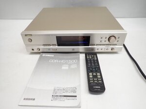 YAMAHA CDR-HD1500 ヤマハ HDD/CDレコーダー 250GB HDD内蔵 説明書/リモコン付 録音再生可 動作品 (2) ∩ 70E6A-6