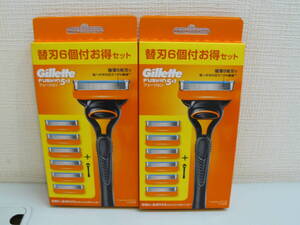 【A35703】●未使用未開封品　Gillette　ジレット　フュージョン　5+1　替刃6個付　2パックセット