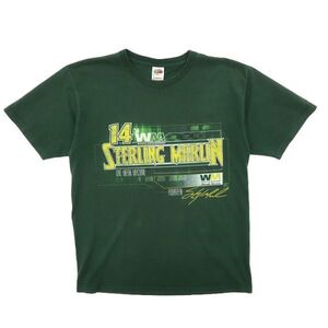 古着 フルーツオブザルーム レーシングプリントTシャツ グリーン サイズ表記：L　gd78936