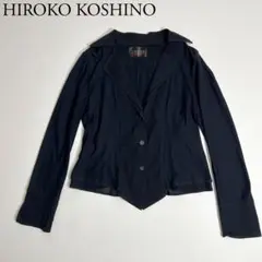 良品　HIROKO KOSHINO ヒロココシノ　テーラードジャケット　ネイビー