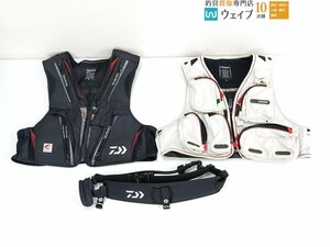 ダイワ DV-1104 サイズ：XL ・ プロバイザー ベスト サイズ：L ・ 鮎ベルト 計3点