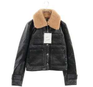 ☆【ABランク】Acne Studios／アクネストゥディオズ FELIPA レザージャケット ラムレザー ブラック【中古】☆2169864