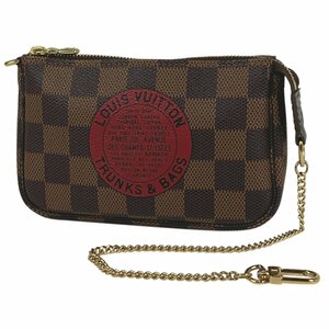 ルイ・ヴィトン Louis Vuitton ミニ ポシェット アクセソワール T＆B メイク アクセサリーポーチ ダミエ ブラウン N58011 レディース 中古