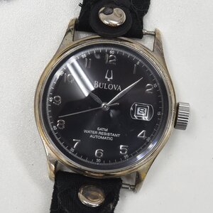 1円 可動品 腕時計 ブローバ BULOVA 機械式 自動巻 メンズ SS 同梱不可