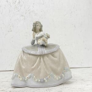 26 LLADRO リヤドロ 人形 置物 リトルシスター 女の子 子犬　陶器人形　少女　雑貨　フィギュリン　 