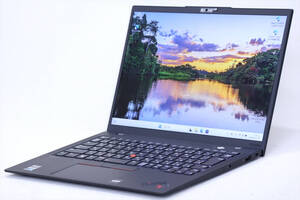 【1円～】WUXGA液晶 2022年モデル！バッテリー良好！ThinkPad X1 Carbon Gen10 i5-1235U RAM8G SSD256G 14型 Windows11 Wi-Fi 6E