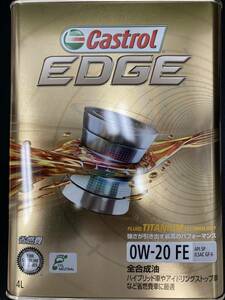 複数あり　4L EDGE カストロール エッジ FE TITANIUM チタニウム Castrol 4Lカストロール EDGE エンジンオイル 0W-20 FE SP