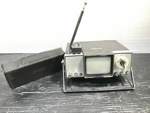 112101z 昭和レトロ 当時物 SONY ソニー トランジスタテレビ アンティーク MICRO TV MODEL 4-203