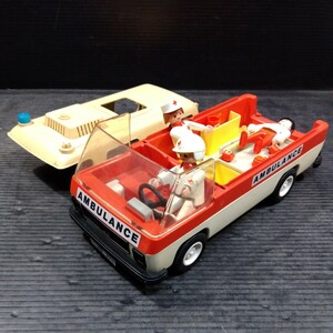 古い プレイモービル Playmobil 救急車 AMBULANCE 人形付 1974 1977 検）レゴ LEGO