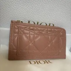 DIOR レディディオール　カードケース　コインケース　ピンク　カードホルダー