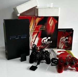 ★動作確認済★ PlayStation 2 PS2 SONY SCPH-35000GT 外箱　グランツーリスモ　ソフト付属SONY コントローラー ソニー 