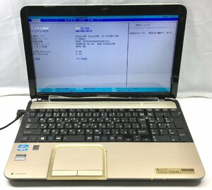 NT: 東芝 T552/36HKJ Corei3-3120M 2.5GHz /メモリ：4GB/ HD：750GB 無線/ブルーレイ/ノートパソコン