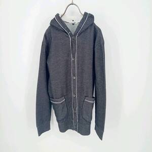 46 a.v.v homme ボタンダウンパーカー グレー 薄手 イトキン pa0113