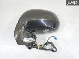 【保証付 動作OK!!】 シトロエン 純正 B58RFJP C4 ピカソ ドアミラー 電動格納 左 片側のみ 5+6+3ピン グリーンメタ系 棚13-2