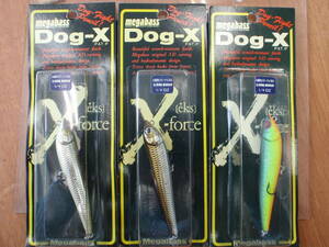 メガバス　DOGーX　スライディングミノー　1999-2000　×3個セット　新品　