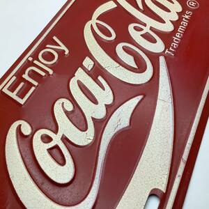 コカコーラ Coca-Cola 古いヴィンテージ ナンバー型 看板 昭和レトロ