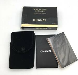 9416K☆CHANEL シャネル あぶらとり紙未開封 ミラー付 オイルコントロール ケース付き