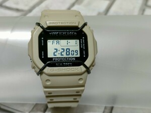 レア！N.HOOLYWOOD [Nハリウッド]×CASIO G-SHOCK DW-5600NH-7JR WHITE BEIGE バックライト写真あり