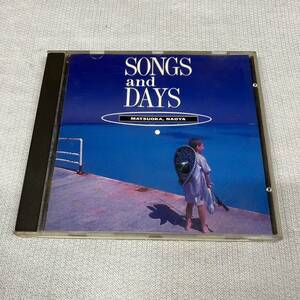 CD 中古品 SONGS and DAYS MATSUOKA, NAOYA 