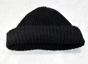 ニューヨークハット USA製　ニット帽　Chunky Cuff　ニットキャップ　ダブル 折り返し NEWYORK HAT　チャンキーカフ　黒　ブラック