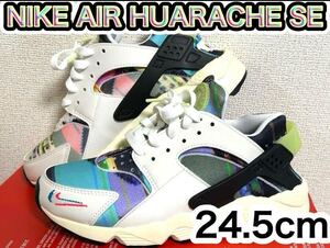 新品未使用 NIKE AIR HUARACHE SE 24.5cm 白 ピクセル　ナイキ　ハラチ　スニーカー シューズ 