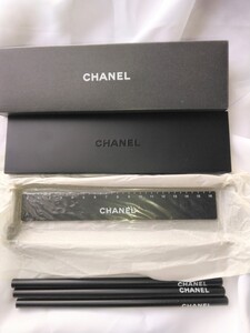 新品 CHANEL シャネル 鉛筆、筆箱、定規セット