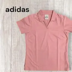 美品⭐︎adidas 半袖カットソー　ピンク　Sサイズ　日本製