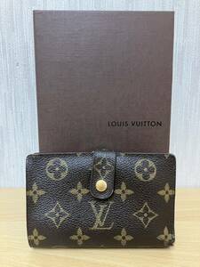 LOUIS VUITTON ルイヴィトン モノグラム 二つ折り財布 ヴィエノワ がま口 ポルトフォイユ ブラウン 財布