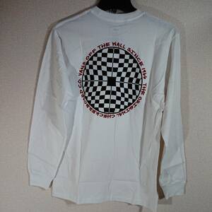 【S】VANS バンズ ロンT 長袖Tシャツ Vans CHECKERED LS/WHITE