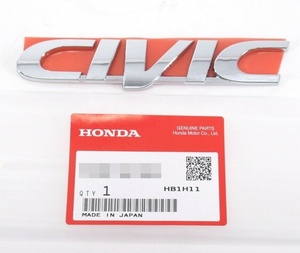 ★新品★ ホンダ純正 HONDA 3D EJ7 EK2 EK3 シビック クーペ CIVIC エンブレム リヤ