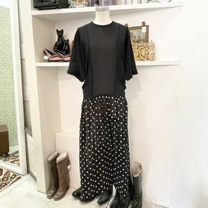 COMME des GARCONS/onepiece/90s/dot/black/ladies/コムデギャルソン/ワンピース/90年代/ドット柄/黒色/レディース