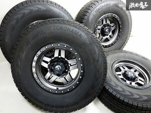 【バリ山 美品】FUEL OFFROAD フューエルオフロード D558 ANZA 16インチ 8J +1 6穴 PCD139.7 285/75R16 G075 ランクル プラド 4本 ★ 棚1I1