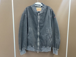 中古 美品 DIESEL INDUSTRY ディーゼル デニムジャケット/ジーンズ 2点セット A12827/A11598 セットアップ ブラック ダメージ加工 メンズ