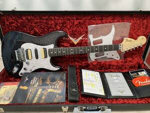 Fender Custom Shop MBS Floyd Stratocaster Nos Ebony Transparent QMT by Jason Smith