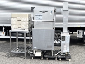 USED◆【ホシザキ ドアタイプ 食器洗浄機 モデル JWE-500A ガスブースター WB-11KH-JW LPガス用 】◆厨房 店舗 動作品 中古 100V 60Hz