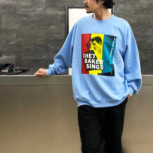 WACKO MARIA/ワコマリア/CHET BAKER/SWEAT SHIRT(TYPE-1)/チェット・ベイカースウェット/Jerzeesボディー/SIZE XL/ビッグシルエット