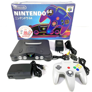 【未使用に近い/動作保証品】任天堂 NINTENDO64 NUS-001 64 N64 ゲーム GAME 化粧箱 グレー