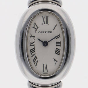 CARTIER カルティエ ミニベニュワール ホワイトダイヤル WG クオーツ レディース 【123208】