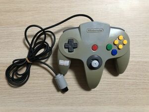 N64 ニンテンドー64 周辺機器 コントローラー グレー 動作確認済み【管理 17150】【C】