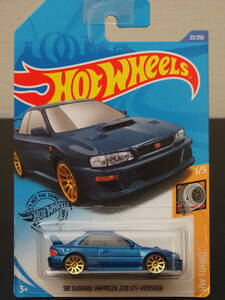 HOT WHeeLs SUBARU IMPREZA 22B STi WRX 青 メタリック スバル インプレッサ ミニカー ラリー 峠 仕様 Brembo PIAA ホットウィール　