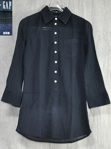 [結衣]300-21E013☆GAP ギャップ 長そでシャツ・ブラウス XXS ブラック