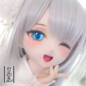 【きな屋】DDH-10 カスタムヘッド (セミホワイト肌)+アイ※ソフビ盛り少難有