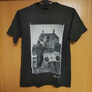 激レア！STUSSY×Josh Cheuseステューシー黒人2フォトTシャツ黒X白Mサイズ写真家ジョシュ・チューズ☆