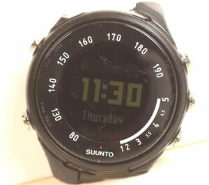 ICH【中古品】 SUUNTO スント T3c Running Watch Black デジタル ブラック 防水性能30m/100ft 稼働品 〈189-240307-ss8-ICH〉