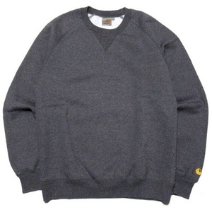 美品 Carhartt WIP Chase Sweat Mサイズ クルーネック スウェット ダークグレー カーハート ワークインプログレス