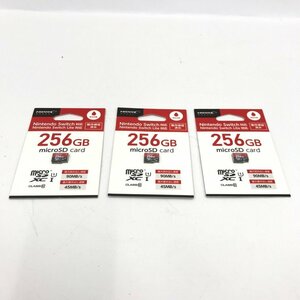 HIDISC microSD CARD マイクロ SD カード 256GB Nintendo Switch対応 3点 まとめ 未開封【CIAD5050】