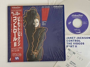 【シュリンク付20cmLD】JANET JACKSON / CONTROL THE VIDEOS PART Ⅱ 帯付LD VAL3514 87年版歌詞ライナー葉書付急がせないで愛の法則